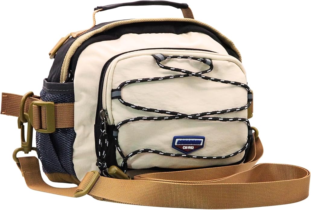 Casual Binocular Bag, Colorful Outdoor Crossbody Mesh Pocket Compression