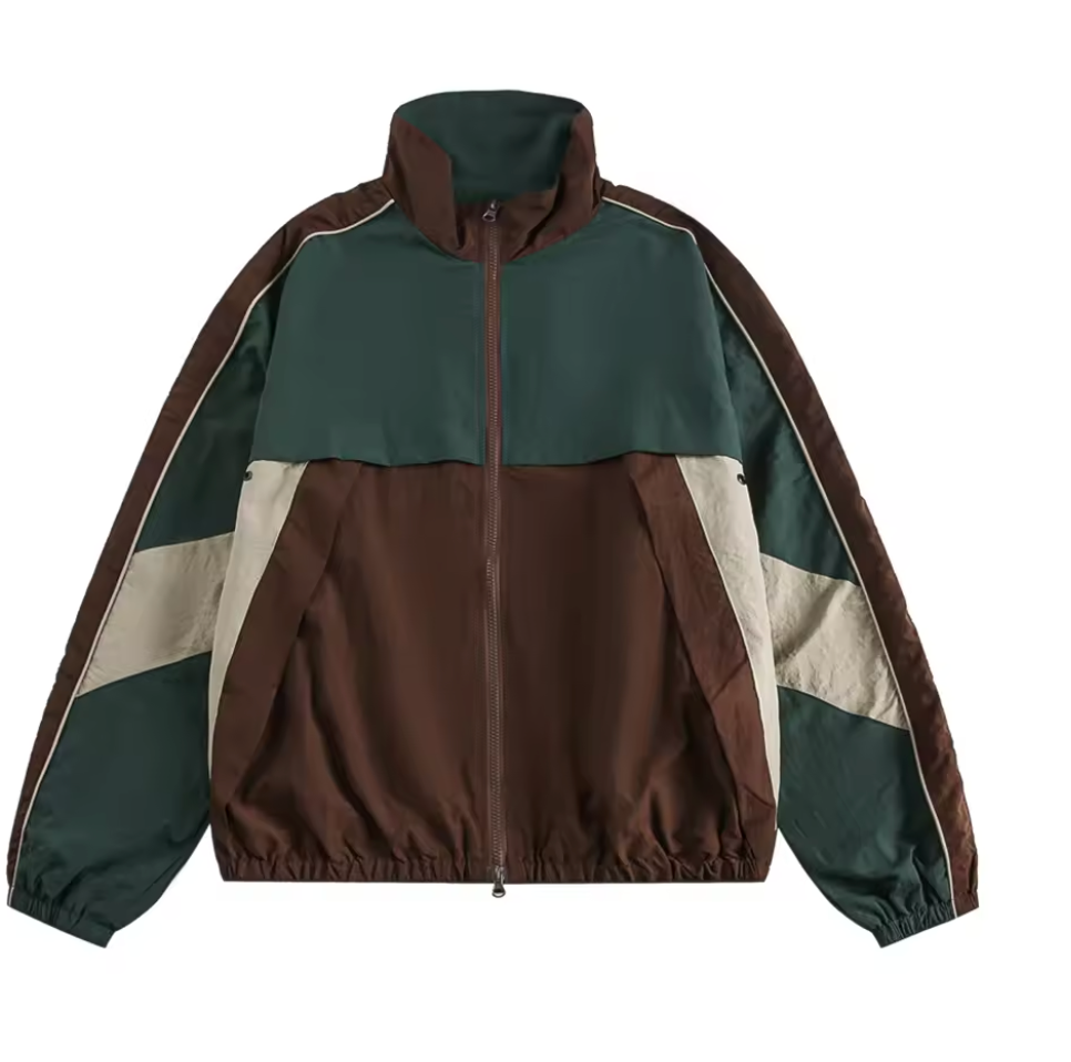 Vintage Patchwork Jackets Windbreaker